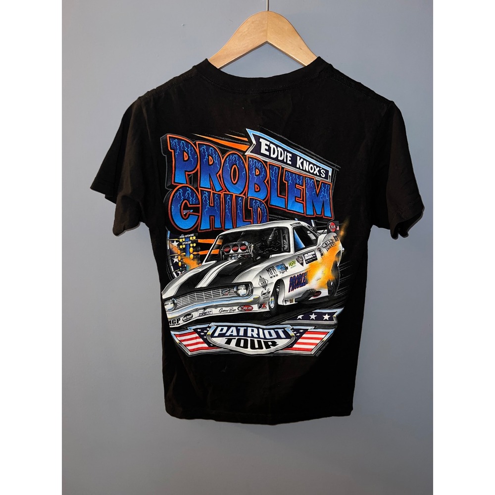 Alstyle Eddie Knox Problem Child Nitro Funny Car Patriot Tour Black T-Shirt S
